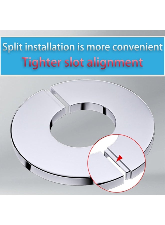 Wall Split Flange Faucet Stainless Steel Round  Plate , Split Flange Plumbing Cover Plates - Image 2